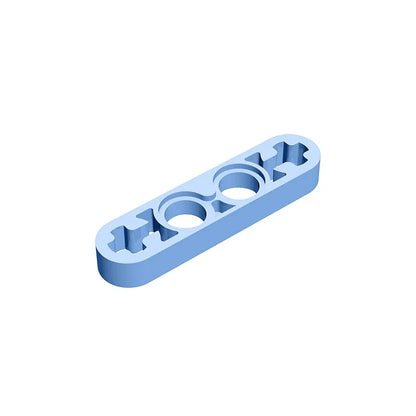 Gobricks GDS-690 Technical Liftarm Thin 1 x 4 with Axle Holes | Compatible Building Block Part 32449