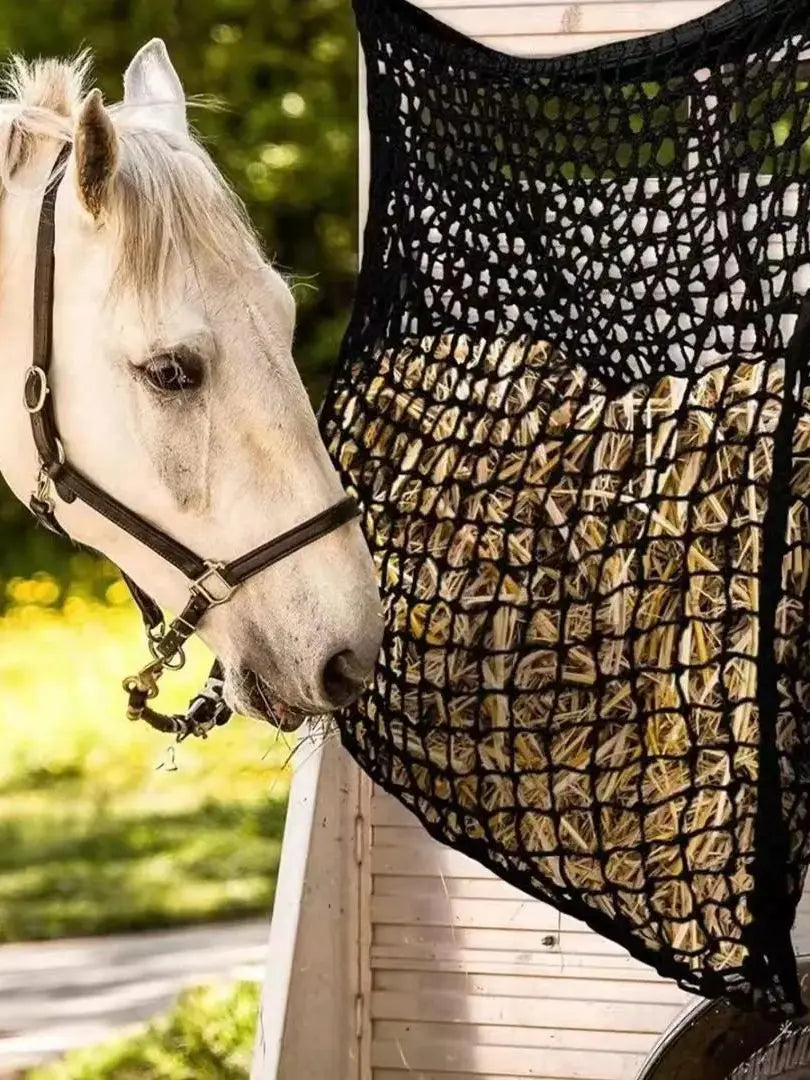 Hay Net for Horses Slow Feed Hay Bag for Horses Goat Sheep Large Capacity Hanging Hay Feeder Bag