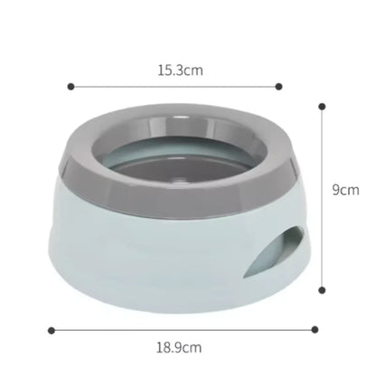 Portable Plastic Pet Dog Bowls No Spill Floating Design Non-Slip Cat Bowl Water Feeder Dry Mouth Support Pet Accessories