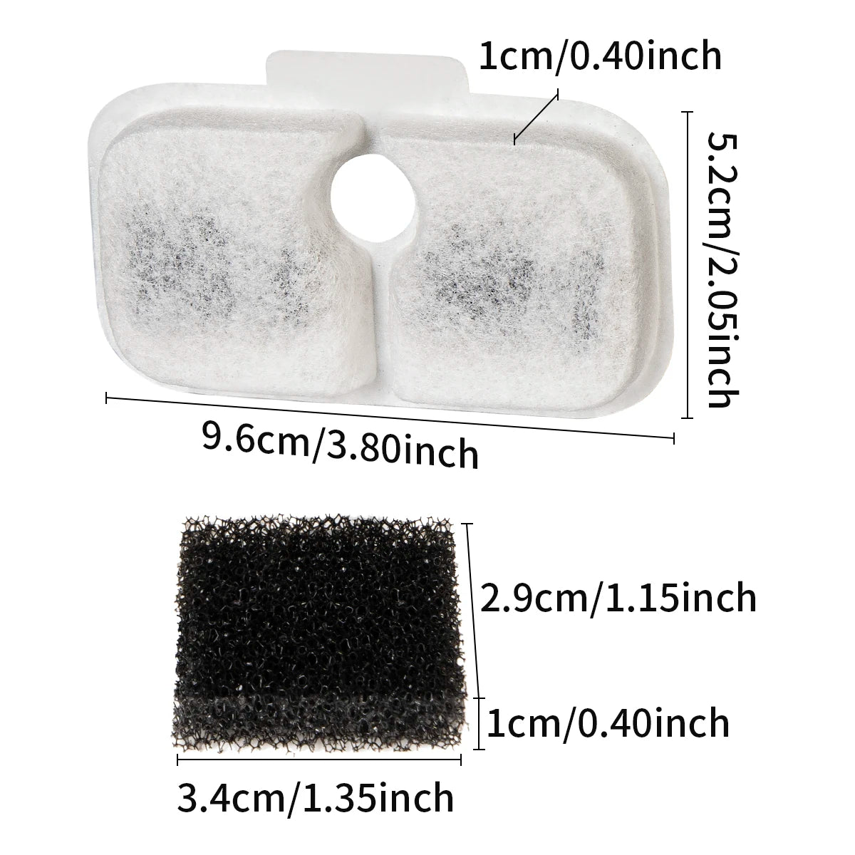 12 Piece PETLIBRO Dockstream Replacement Filter PLWF115 PLWF105 PLWF005 Cat Water Dispenser, Pet Water Dispenser 6-Month Set