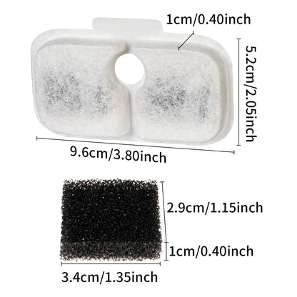 12 Piece PETLIBRO Dockstream Replacement Filter PLWF115 PLWF105 PLWF005 Cat Water Dispenser, Pet Water Dispenser 6-Month Set