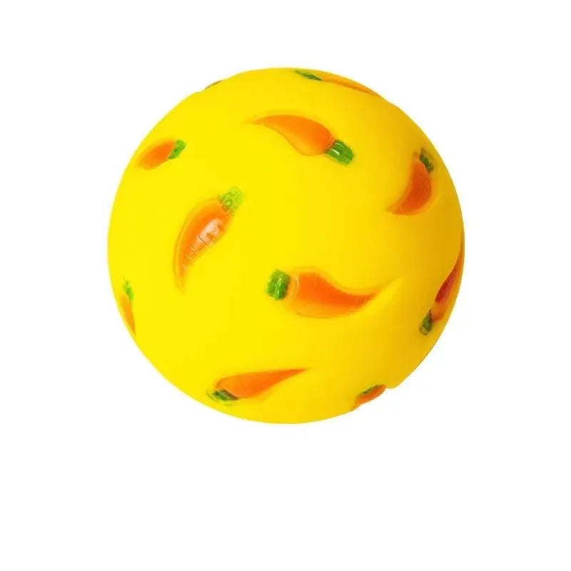 Rabbit Treat Ball Bunny Toy Food Dispenser Interactive Leak Food Ball Chew Toy For Rabbit Hamster Guinea Pig Chinchilla Small Pe