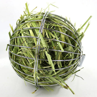 1 Pc Pet Rabbit Hay Toy Feeder Ball Feed Dispensing Sport Hanging Hay Ball Small Pet Guinea Pig Hamster Feeding Accessories