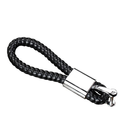 Detachable Leather Car Keychain | 360 Degree Rotating Metal Key Ring for Honda Audi BMW