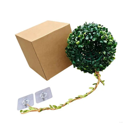 Realistic Artificial Grass Ball With Shelter Cave For Reptiles Terrarium Decoration And Bird Nest Habitat Tanks Landsacpe KXRE