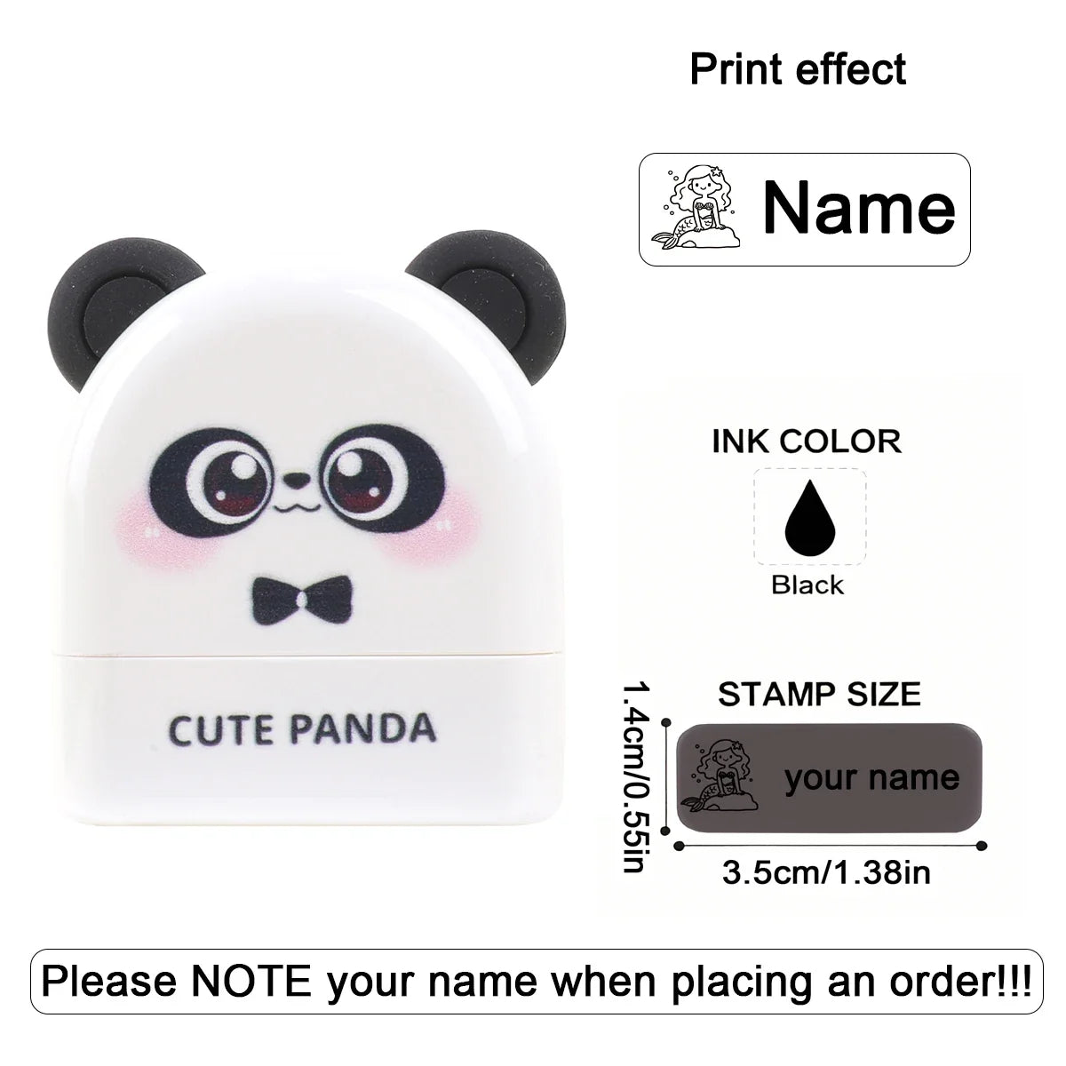 Personalized Animal Name Stamp | Custom Waterproof Clothing Label for Kids