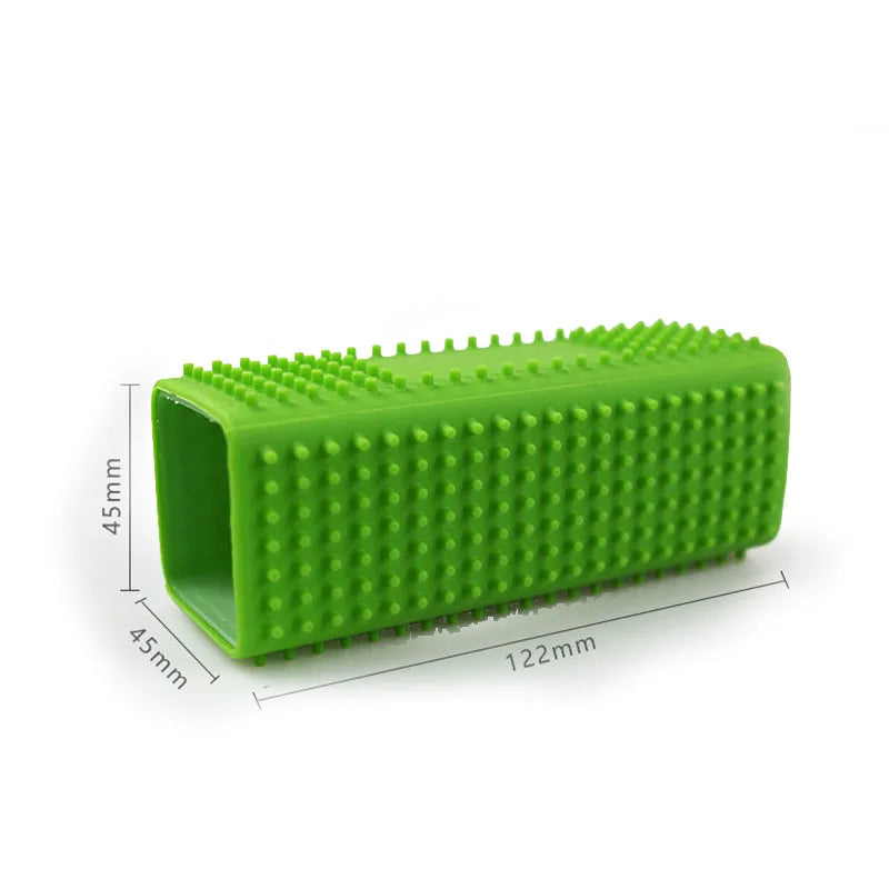 Pet Hair Removal Brush Pet Silicone Hollow Rubber Cleaning Brush Supplies Animal Brush Dog Cat Hair Removal Effective Pet Hair