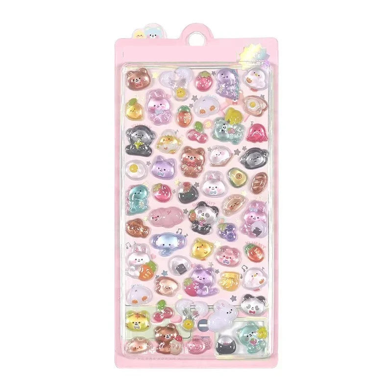 3D Food Stamping Seal Sticker | Japanese Anime Decorative Craft Stickers for Kids