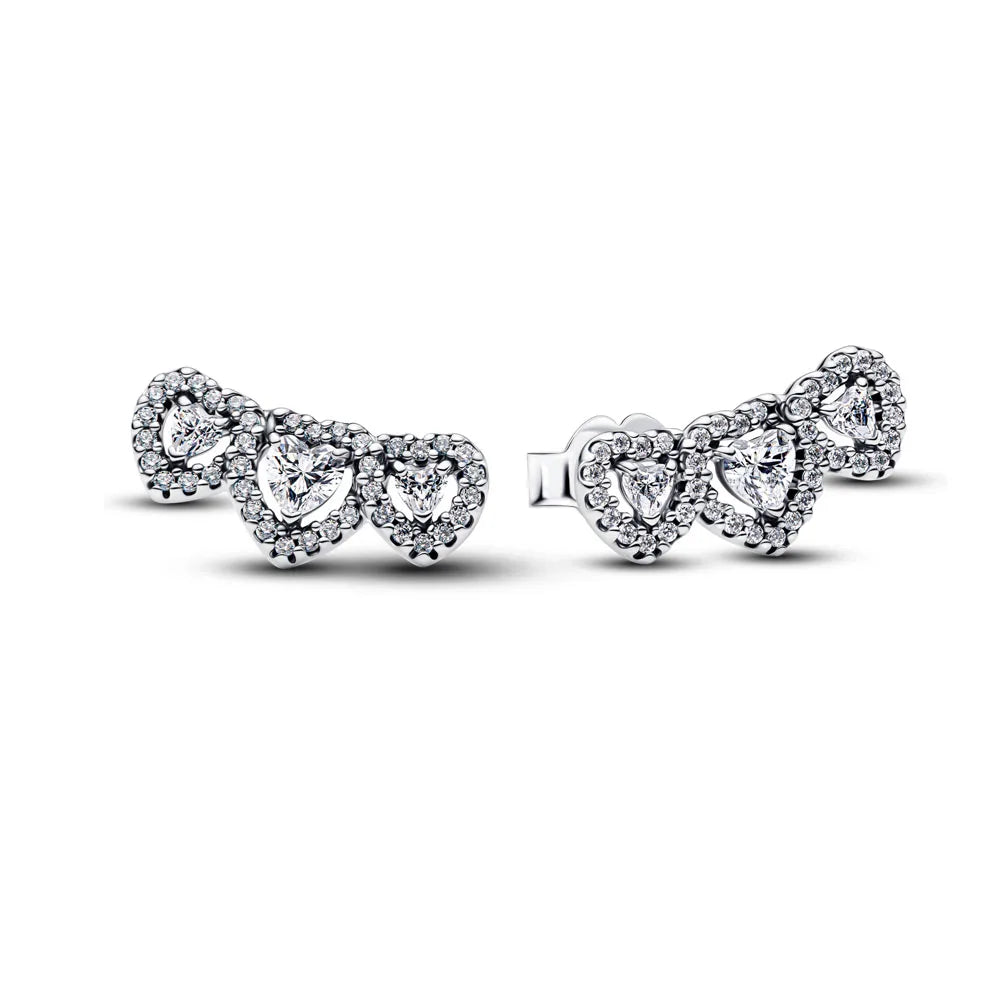 925 Silver Butterfly Cherry Stud Earrings | Fine Jewelry Gift for Women