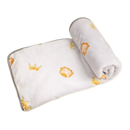 Pet Comfortable Blanket Cute Pattern Dogs Bed Blanket Warm Breathable Warm Cat Blanket Velvet Comfortable Puppy Sleep Mat Autumn