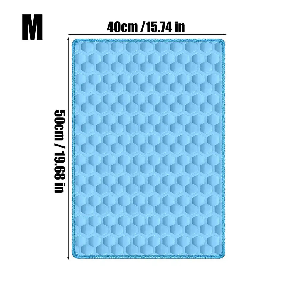 Pet Cooling Mat Chew-Resistant Cushion Pet Cats Bed Cooling Mat for Small Medium Large Breeds Animals Resting Camping Travel