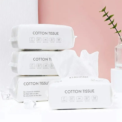 Disposable Face Towel | Soft Cotton Dry Rags for Washing and Drying Face