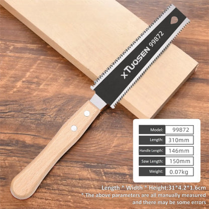 6-inch Double-sided Hand Saw | Flexible Flush Cutting Tool for Woodworking