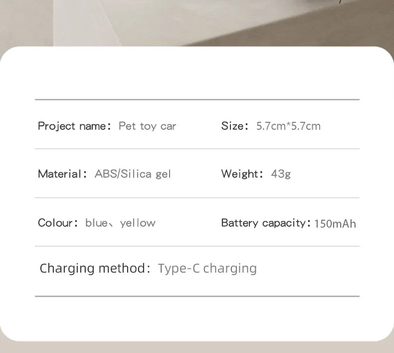 New pet self entertainment toy car, cat teasing tool, electric flying fish, intelligent running car, cat toy