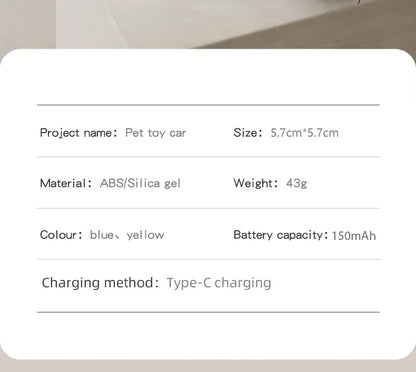 New pet self entertainment toy car, cat teasing tool, electric flying fish, intelligent running car, cat toy