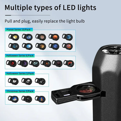 USB Plug Projection Lamp | Planet Halloween Christmas Theme Ceiling Decoration
