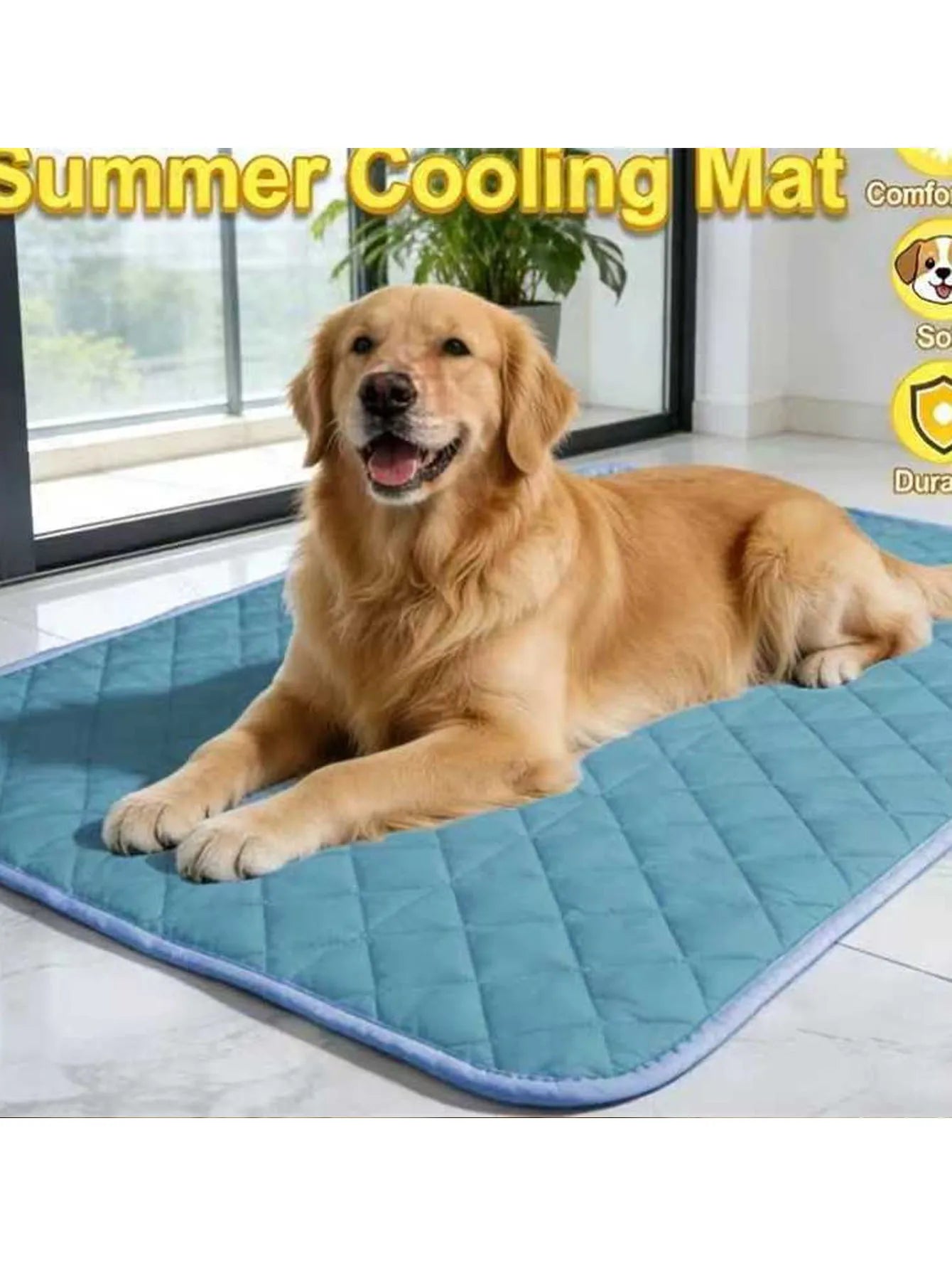 Summer Pet Ice Pad Dog Bed | Breathable Mesh Bed | Cat and Dog Cooling Pad, Suitable for Small and Large Pets, Dog Supplies.