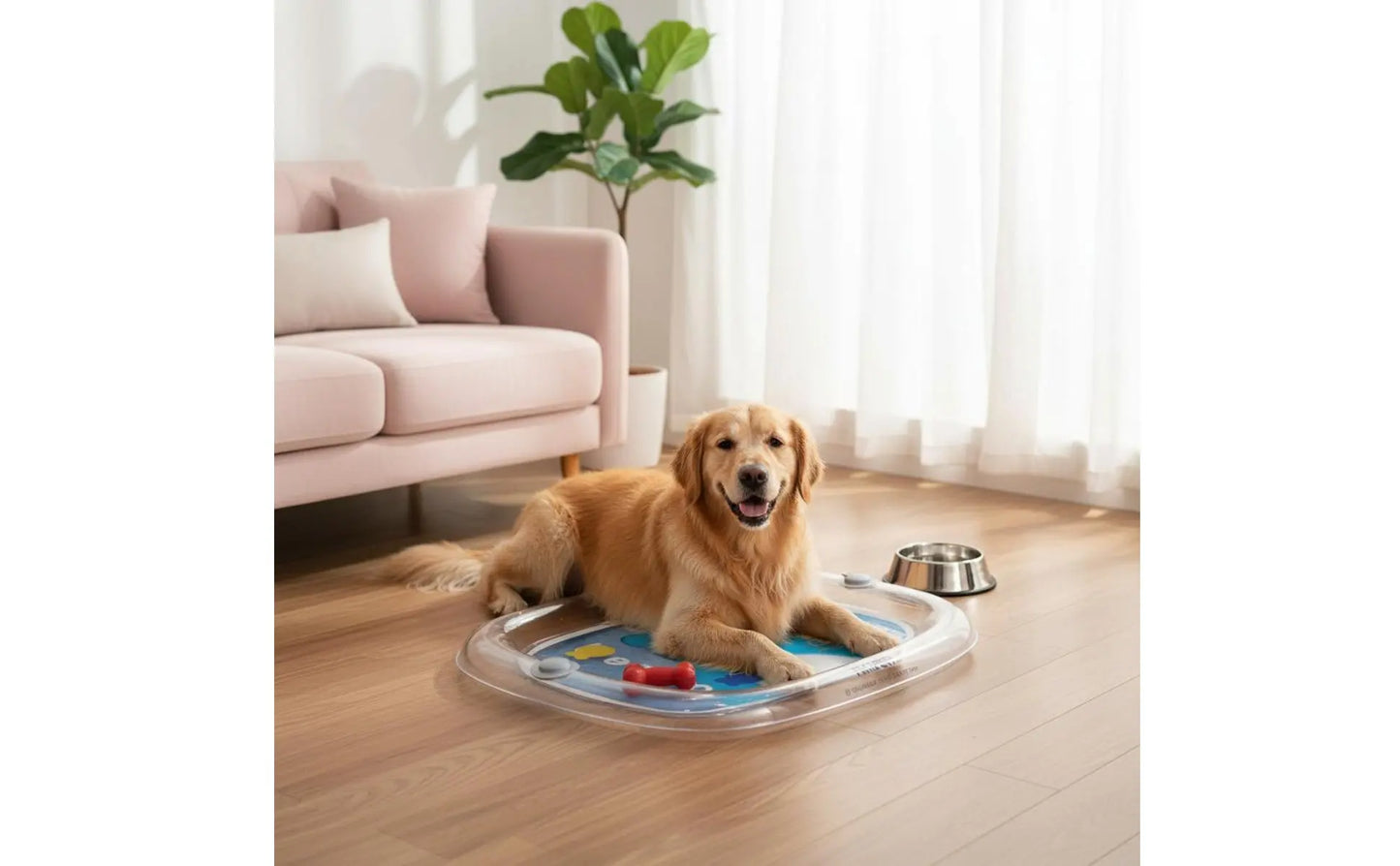 Pet Water Bed Scratch Resistant Inflatable Cooling Pad Water Cooling Pad Thick PVC Pet Play Mat Foldable for Summer