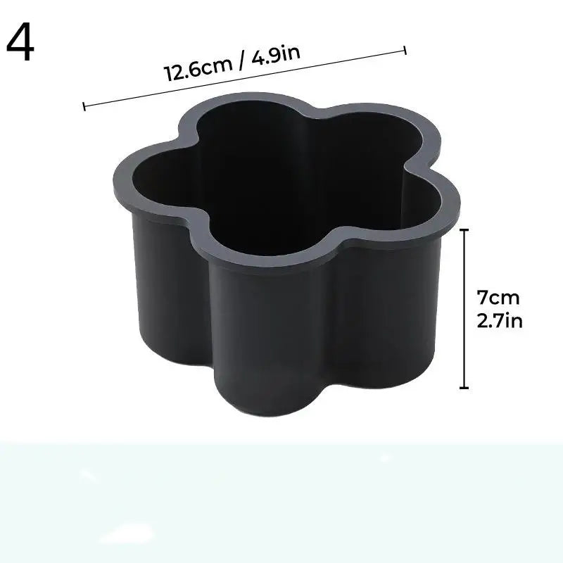 Silicone Mousse Cake Mold Set | Flexible Baking Molds for Heart Star Flower Shapes