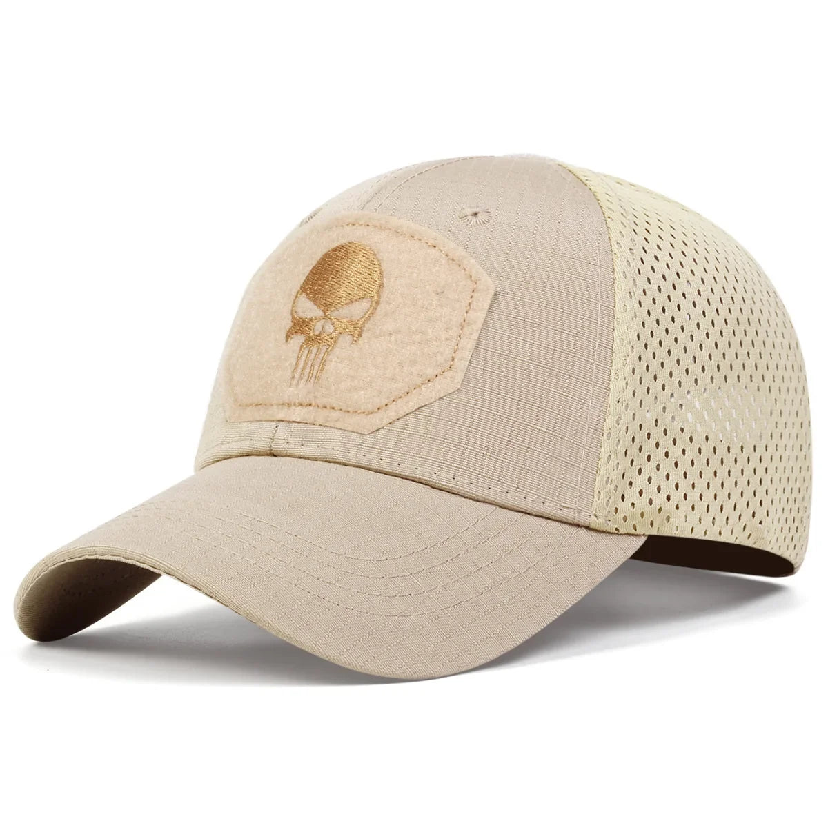 Unisex Skull Baseball Cap | Breathable Mesh Snapback for Outdoor Adventures