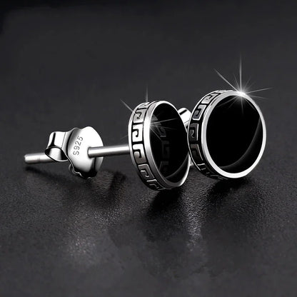 LiHong 925 Silver Men's Single Earring | Street Punk Hip-Hop Jewelry