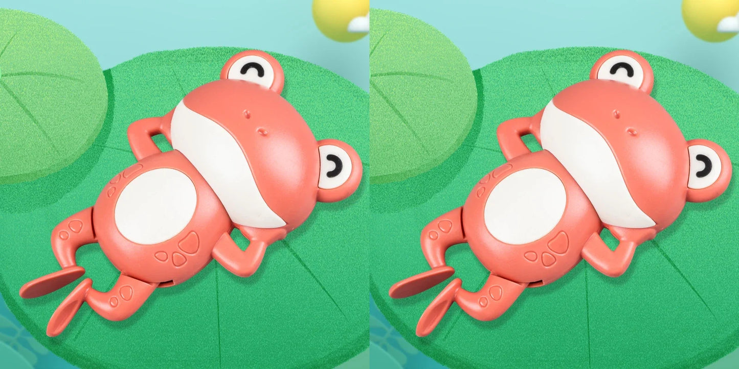 Clockwork Swim Frog Bath Toy | Toddler Bath Time Fun