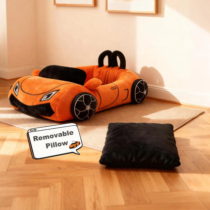 Supercar Cat Beds Kitten Bed Soft and Cozy Small Dog Beds with Pillow Washable Pet Mat for Puppy Kitty Funny Cats Toys Supplies