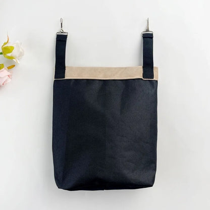 Practical Hanging Rabbit Feed Bag Canvas Eco-Friendly Hay Bag Chew Proof Hay Pouch For Rabbit Dutch Pig