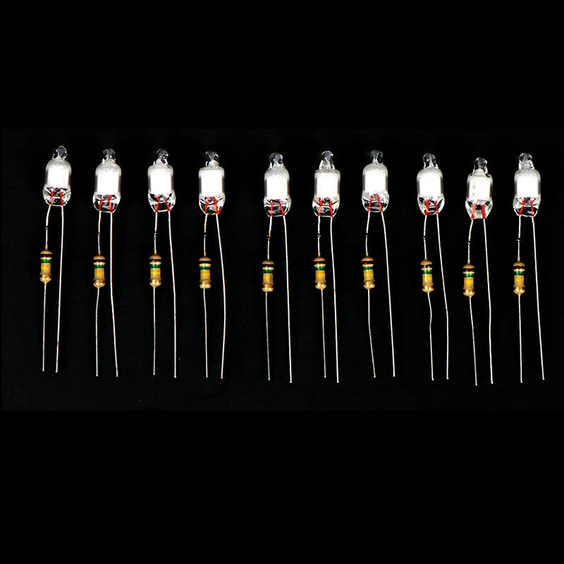 Neon Indicator Light Bulbs 4x10mm 5x13mm 220V | Main Power Pilot Lamp with Resistor