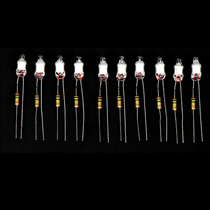 Neon Indicator Light Bulbs 4x10mm 5x13mm 220V | Main Power Pilot Lamp with Resistor