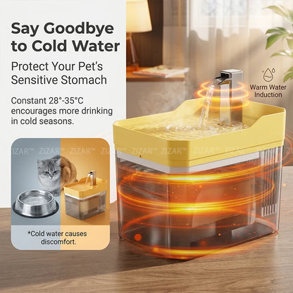 Pet Drinking Fountain Automatic Cat Water Fountain Smart Pet Water Dispenser for Dog Cat Constant Temperature Drinking Supply