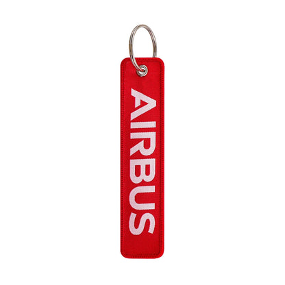Airline Embroidery Key Fob | Stylish Keychain for Bags and Backpacks