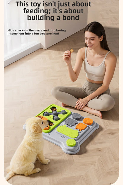 Pet Puzzle Feeder Toy: Interactive Treat Dispenser Designed for IQ Training, Perfect for Small to Medium Dogs, New Arrival.