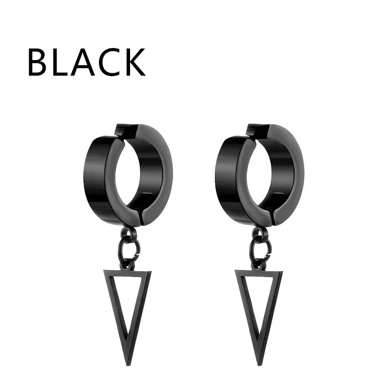 Clip-On Earrings Stainless Steel Round Ear Clip | No Piercing Fashion Jewelry