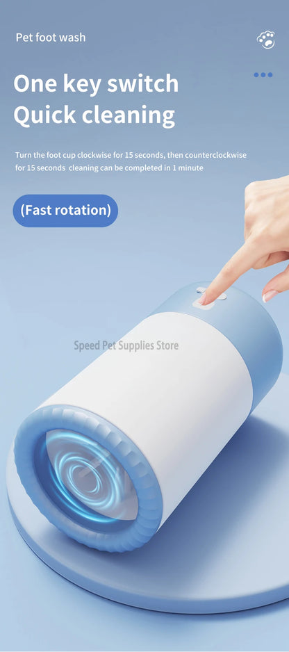 Pet Foot Washing Machine Electric Pet Paw Cleaner Automatic Dog Quick Cleaner Pet Paw Portable Low Noise Waterproof Foot Cup
