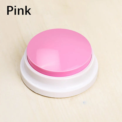 Pet Communication Button Recordable Talking Training Buzzer Cat Dog Toys Talking Starters  Speaking Button Portable Pet Supplies