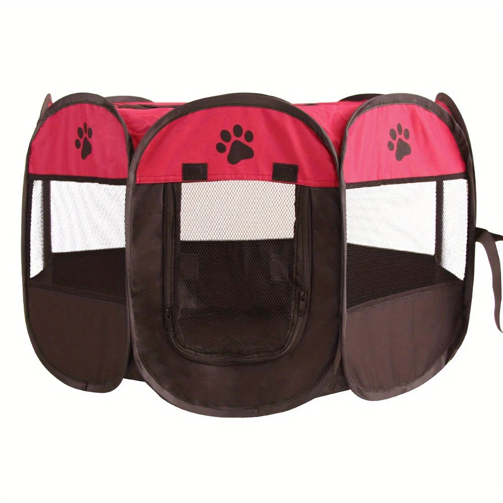 Classic-Style Portable Pet Playpen & Tent | Durable, Foldable, Comfort Design | Secure Outdoor Pet Bed for Cats & Dogs