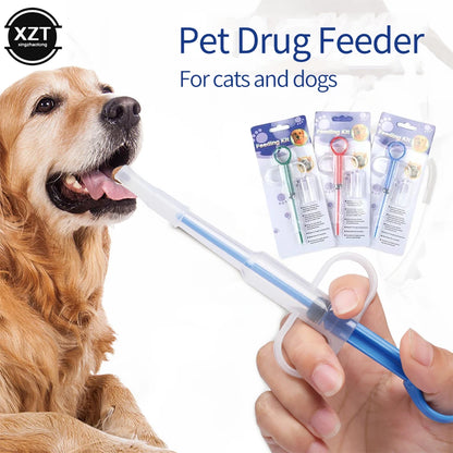 Pet Medicine Syringe Tablet Pill Gun Piller Push Dispenser Medicine Water Milk Syringe Dog Cat Puppy Feeder Kit