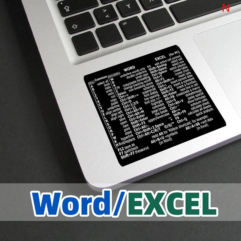 Windows PC Keyboard Shortcut Sticker | Quick Reference Decal for Laptop Desktop