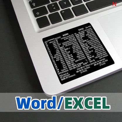 Windows PC Keyboard Shortcut Sticker | Quick Reference Decal for Laptop Desktop