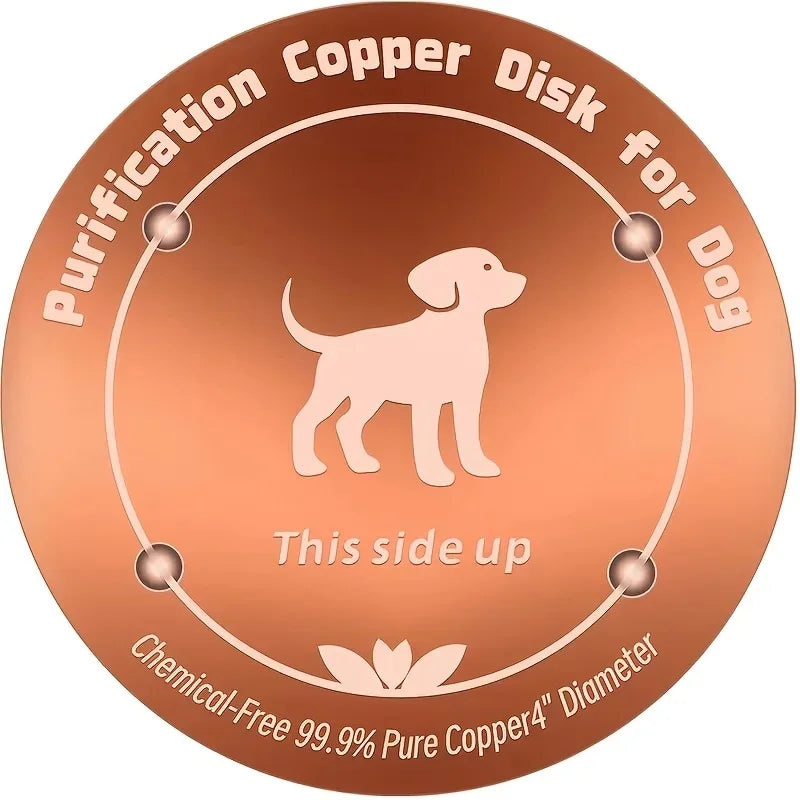 Copper Pet Water Purifier Filter , Suitable for Pet Prevention, Reusable,Easy to Use Pet Dog Cat Chicken Cow Water Purifier