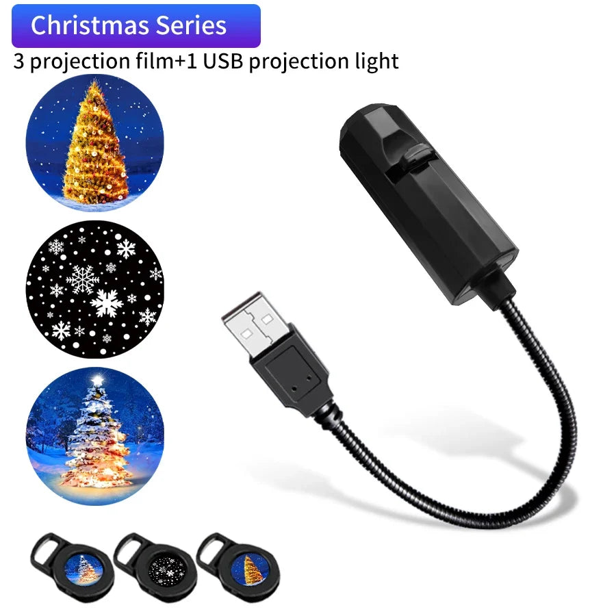 USB Plug Projection Lamp Theme Replacement Lamp Strip | Planet Halloween Christmas Indoor Ceiling Decoration