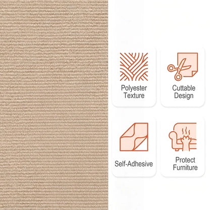 Cat Scratching Mat DIY Self-Adhesive Trimmable Carpet Anti-Scratch Furniture Protector for Fits Sofas Walls Doors