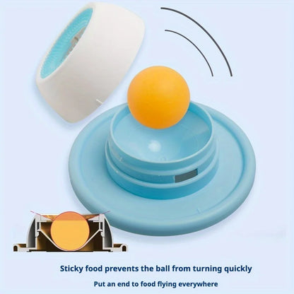 Pet Lick Mat Yogurt Licking Plate Slow Feeder for Dogs & Cats - Interactive Snack Bowl, Promotes Dental Health, Pet Licking Mat