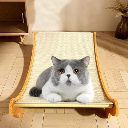 Wooden Cat Scratching Pad Detachable Wear-resistant Cat Scratch Board Multifunctional Cat Bed Grinding Claw Toy for Kitten