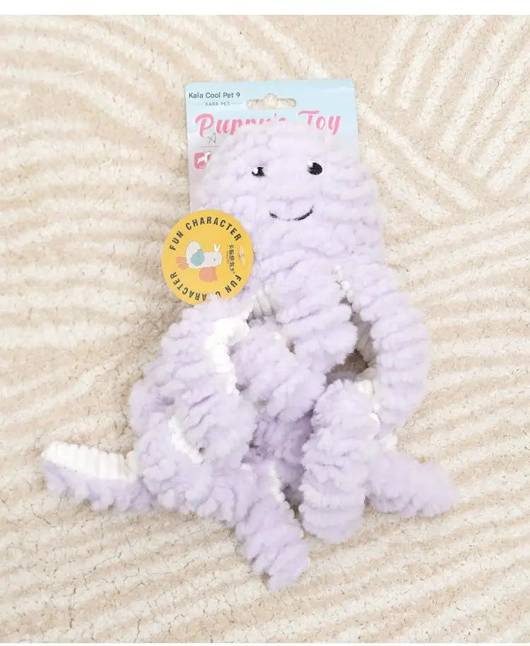 Plush Squeaky Dog Toys for Boredom, Chew Resistant Interactive Puppy Chew Toys for Medium Large Dogs