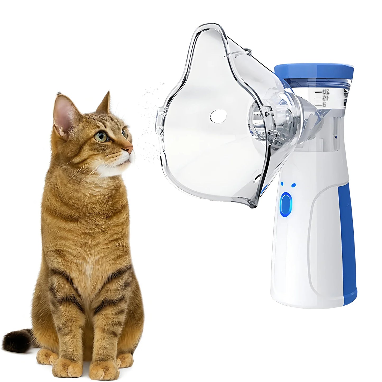 Pet Asthma Inhaler Nebulizer for Respiratory Relief Easy-to-Use Veterinary Animals Device Promotes Pet Health