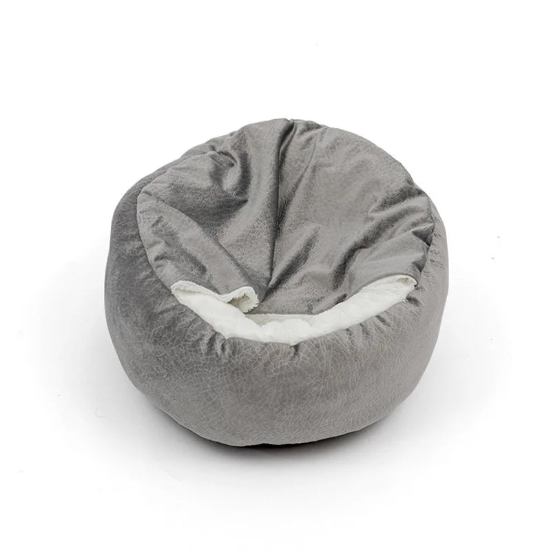 Benepaw Orthopedic Dog Bed With Hooded Blanket Winter Warm Waterproof Dirt Resistant Cat Puppy House Cuddler Machine Washable