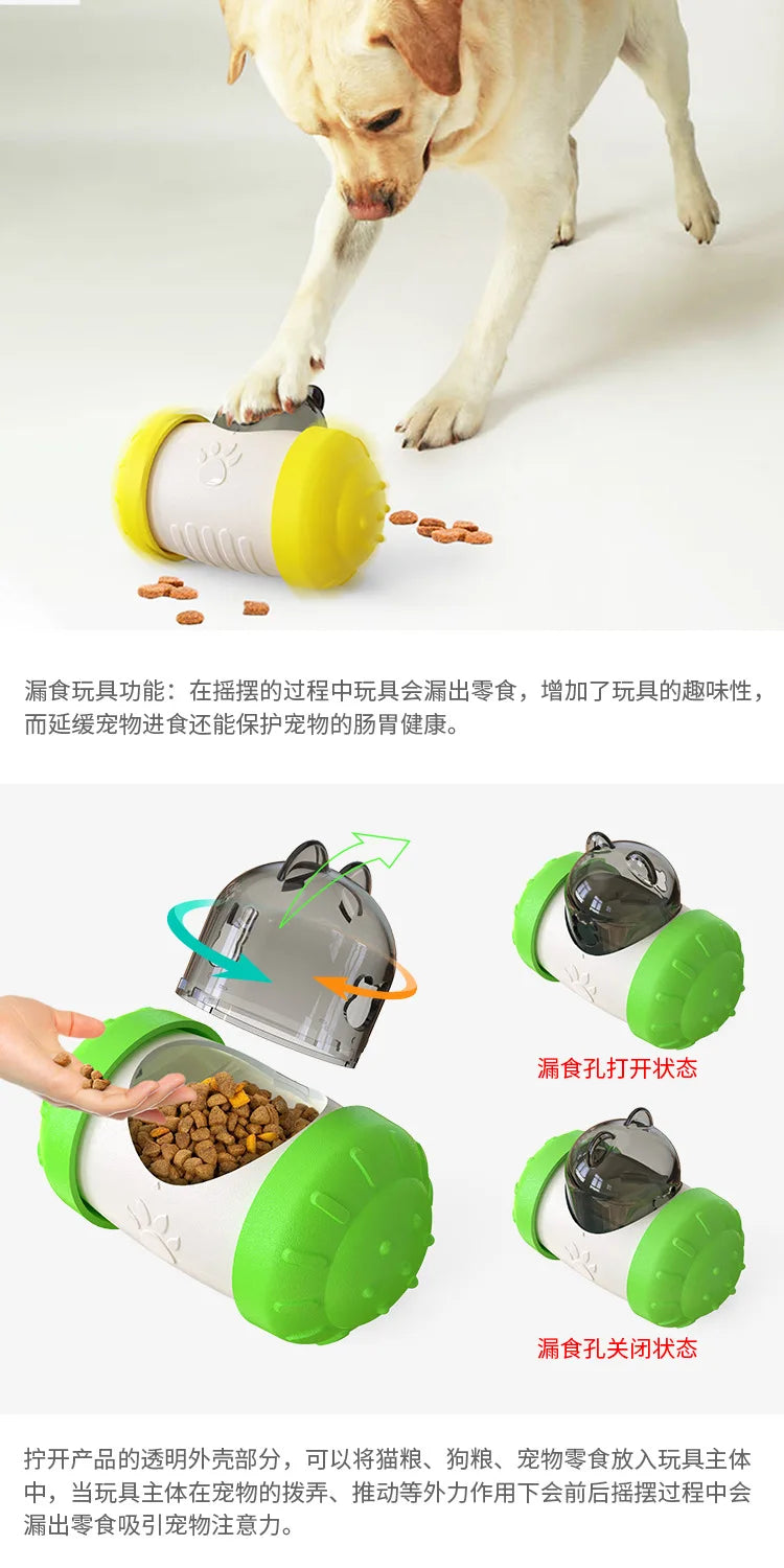 Pet supplies: balance car, wobbler, food dispenser, dog toy