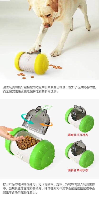 Pet supplies: balance car, wobbler, food dispenser, dog toy